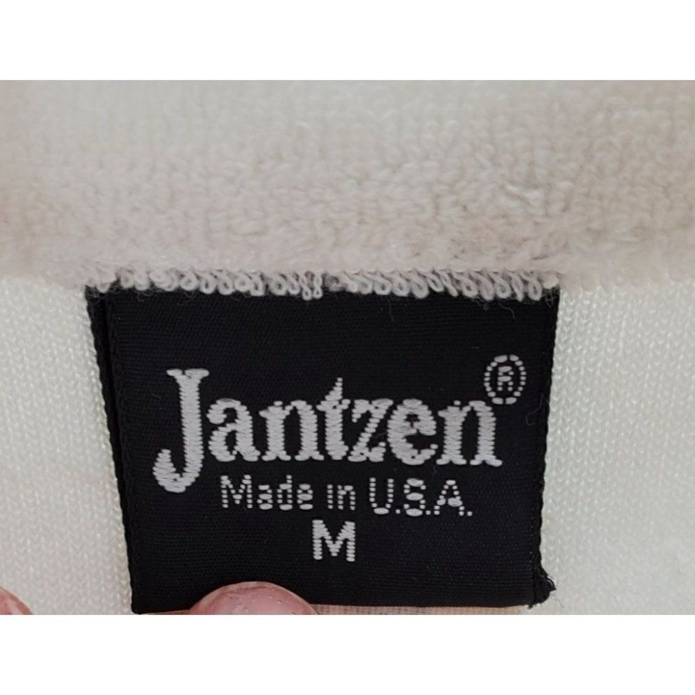 Vintage Jantzen Mens Cabana Jacket Short Sleeve Zip Terry Color Block Size M - Picture 7 of 8